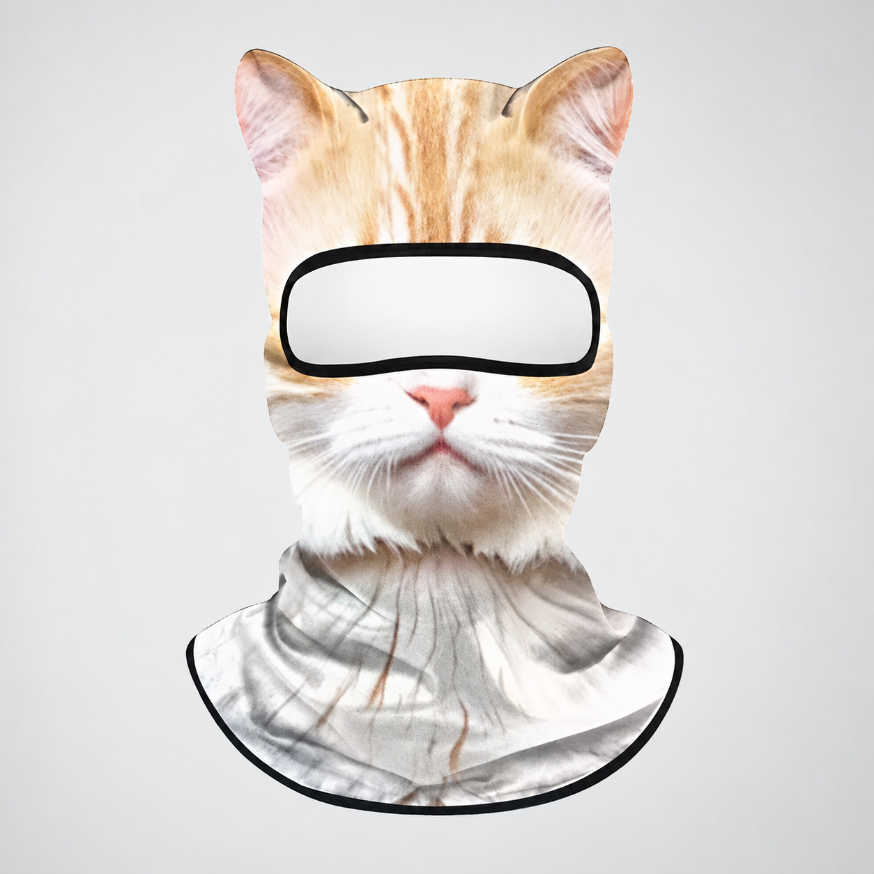 3D Cat Face Balaclava – Full Face Ski & Motorcycle Hood