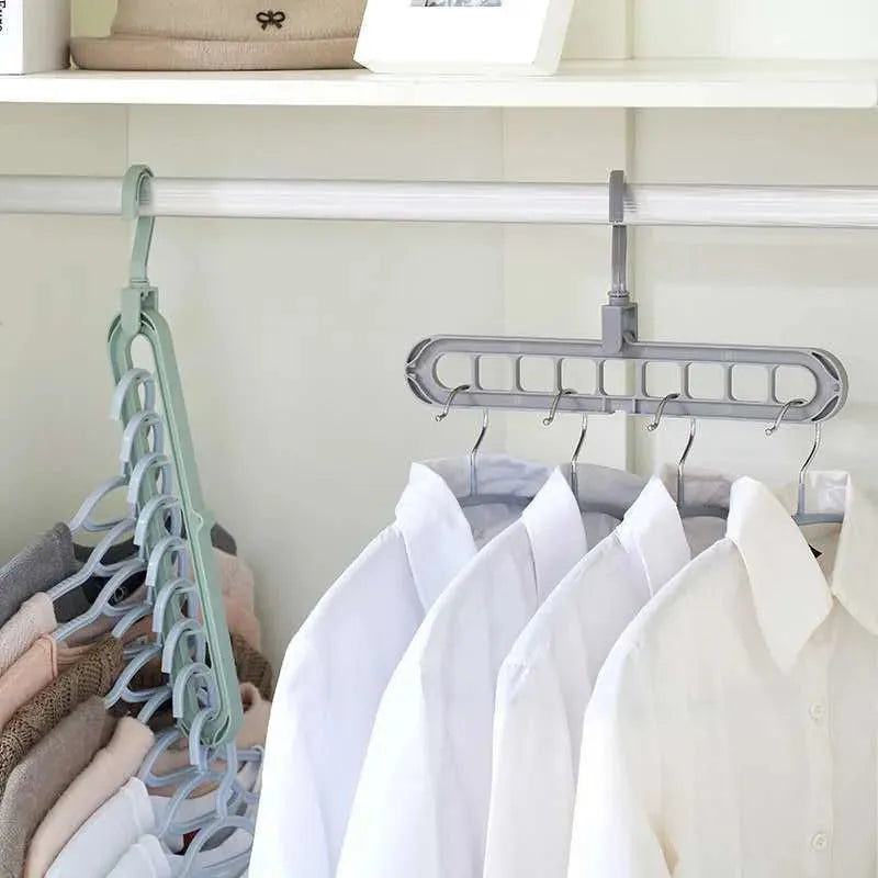 9-Hole Space Saving Clothes Hanger Organizer
