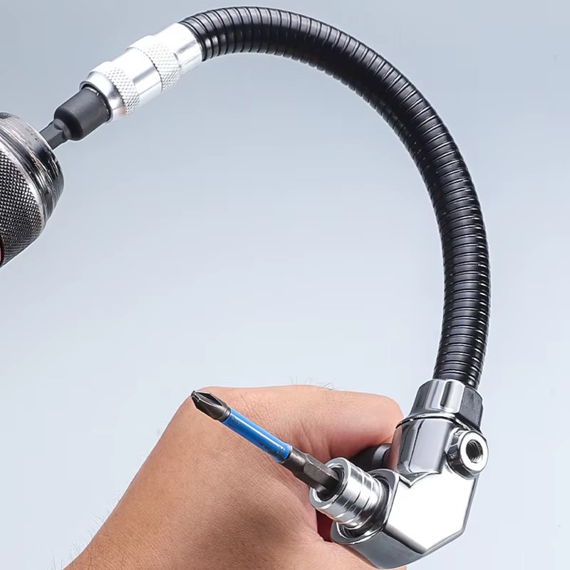 300mm Flexible Shaft Screwdriver Bit Extension with 1/4" Quick-Change Adapter