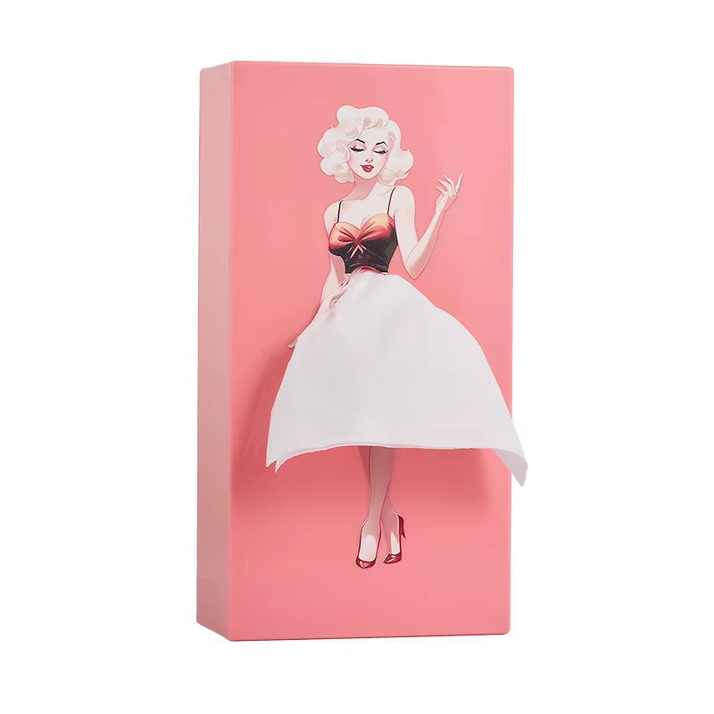 Flying Skirt Girl Tissue Box Holder