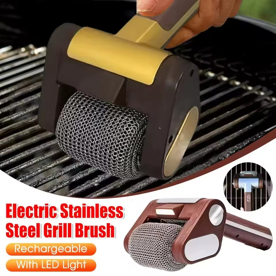 Electric Stainless Steel Roller Grill Brush