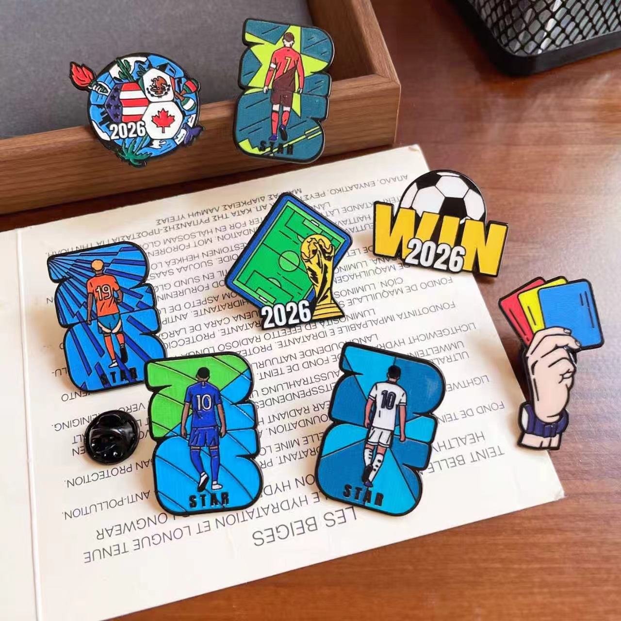 🏆 2026 World Cup Football Fan Collectible Metal Pin Badge
