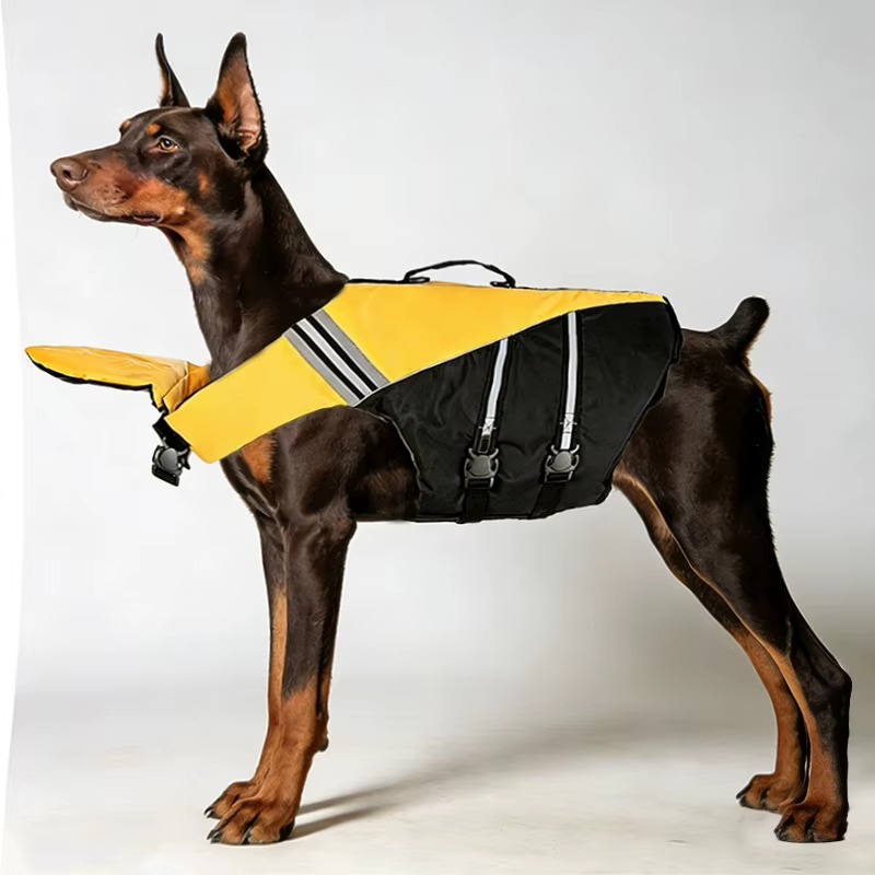 High-Buoyancy Reflective Dog Life Jacket with Rescue Handle