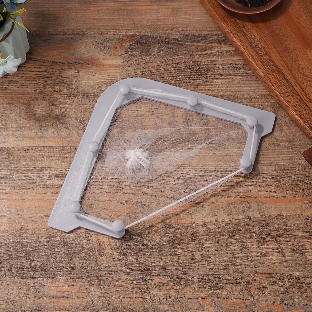 Kitchen Sink Corner Strainer Set – Triangle Drain Basket with 50 Replacement Mesh Bags