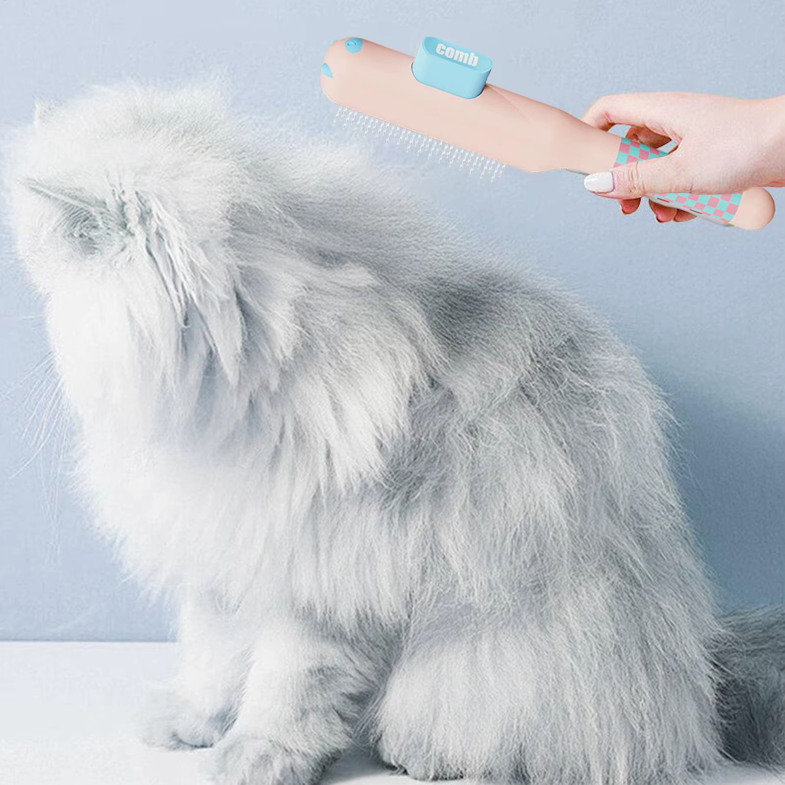 Self-Cleaning Pet Grooming Brush
