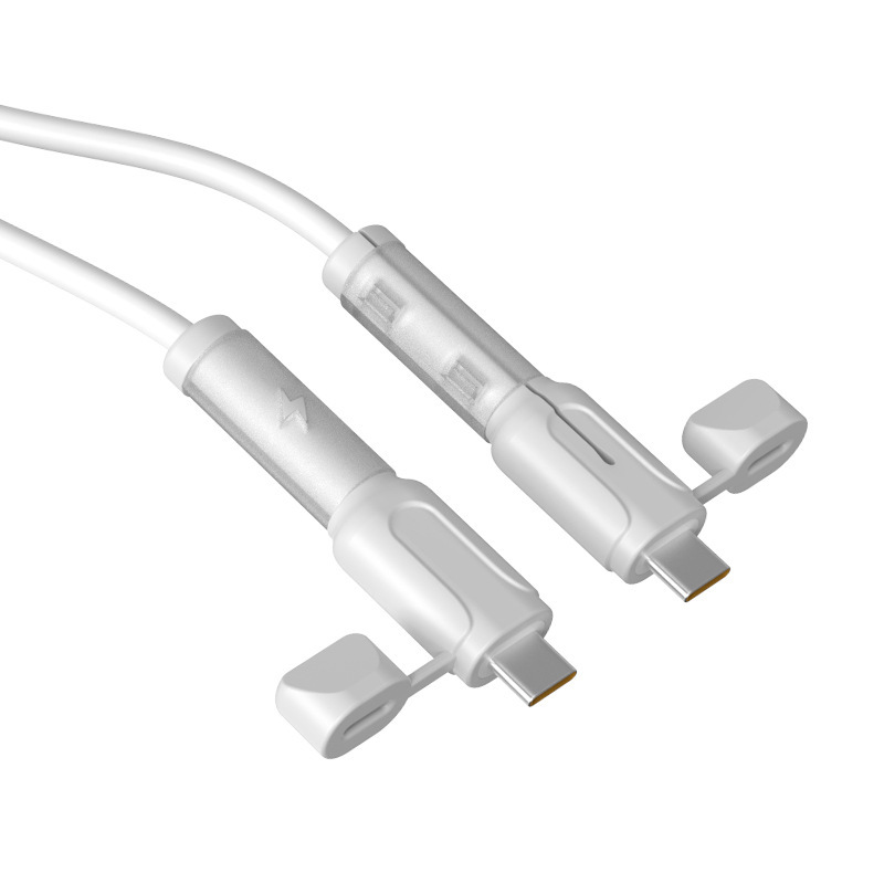 Soft Silicone Charging Cable Protector – Anti-Break Cable Sleeve with Dust Cap