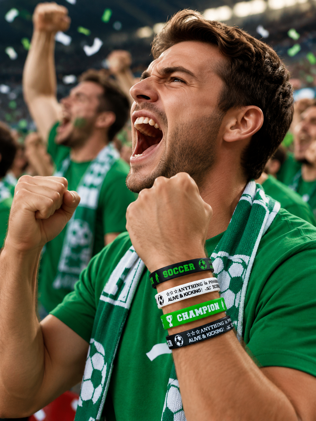 ⚽ Football Silicone Wristband