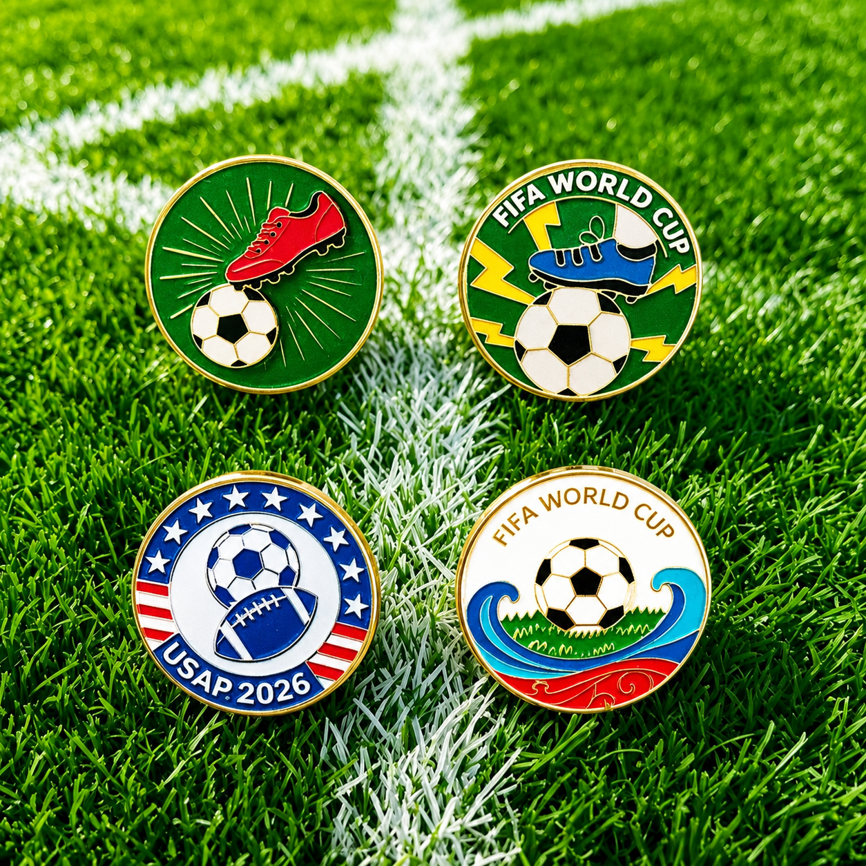 🏆⚽ 2026 World Cup Soccer Fan Collectible Pin Badge