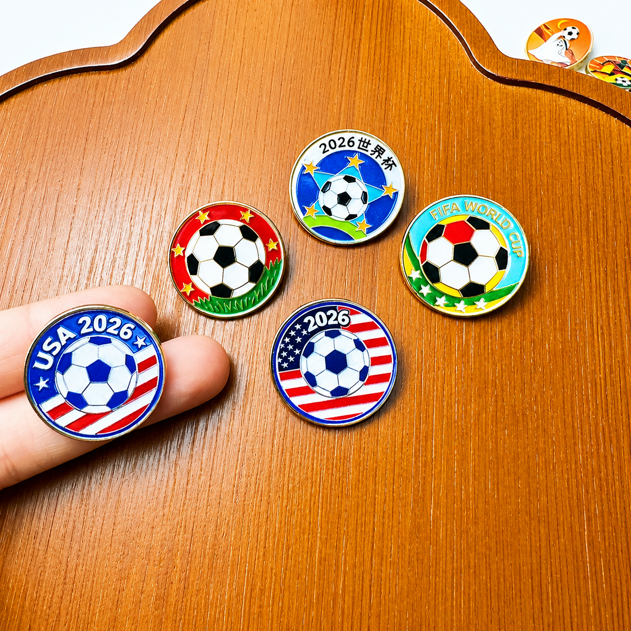 🏆⚽ 2026 World Cup Soccer Fan Collectible Pin Badge