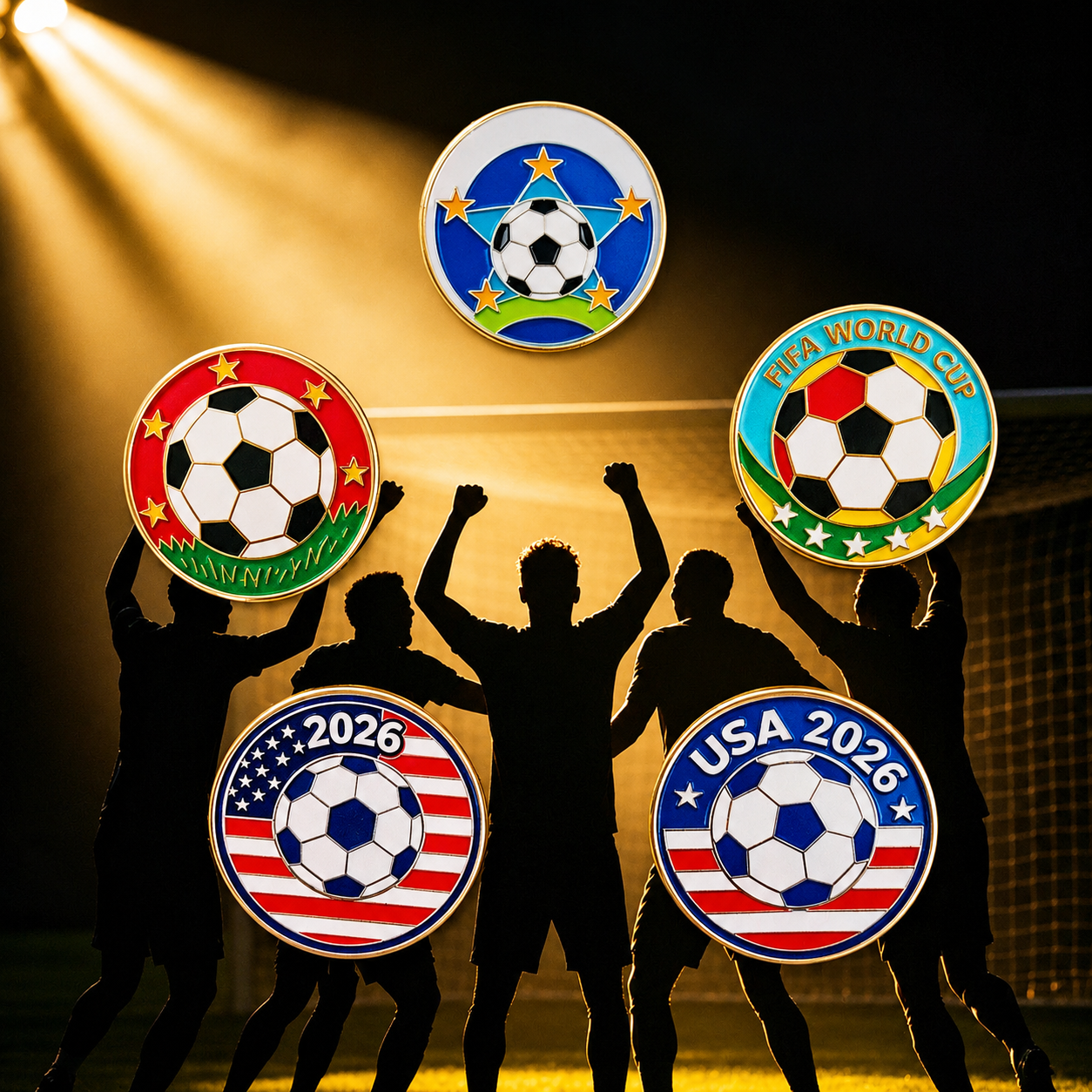 🏆⚽ 2026 World Cup Soccer Fan Collectible Pin Badge