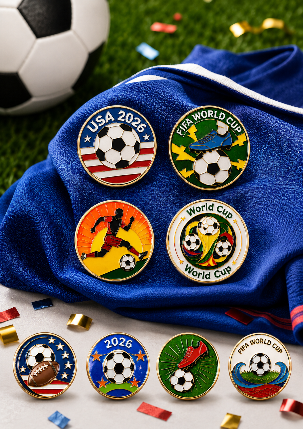 🏆⚽ 2026 World Cup Soccer Fan Collectible Pin Badge