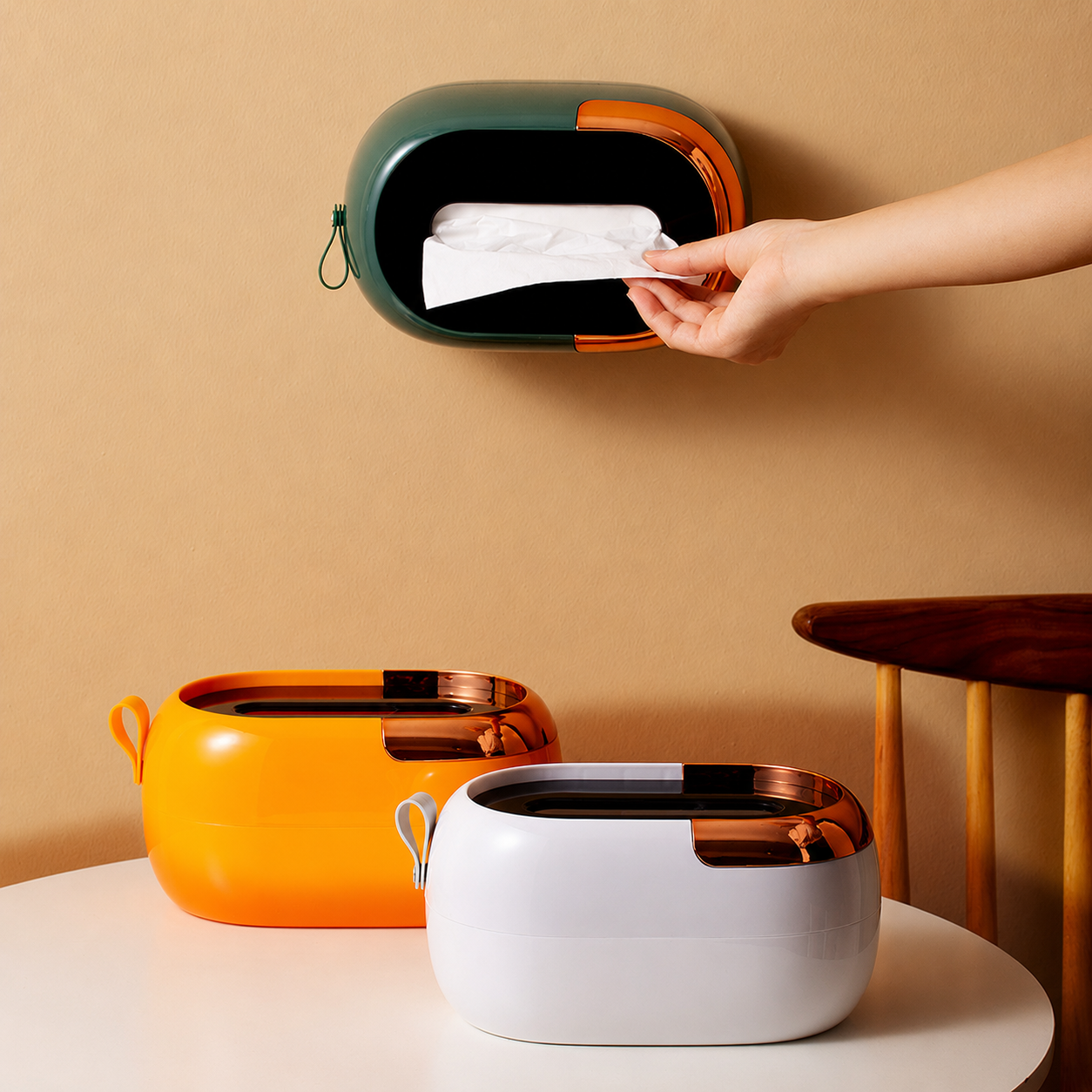 ✨ No-Jam Pull-Out Tissue Box