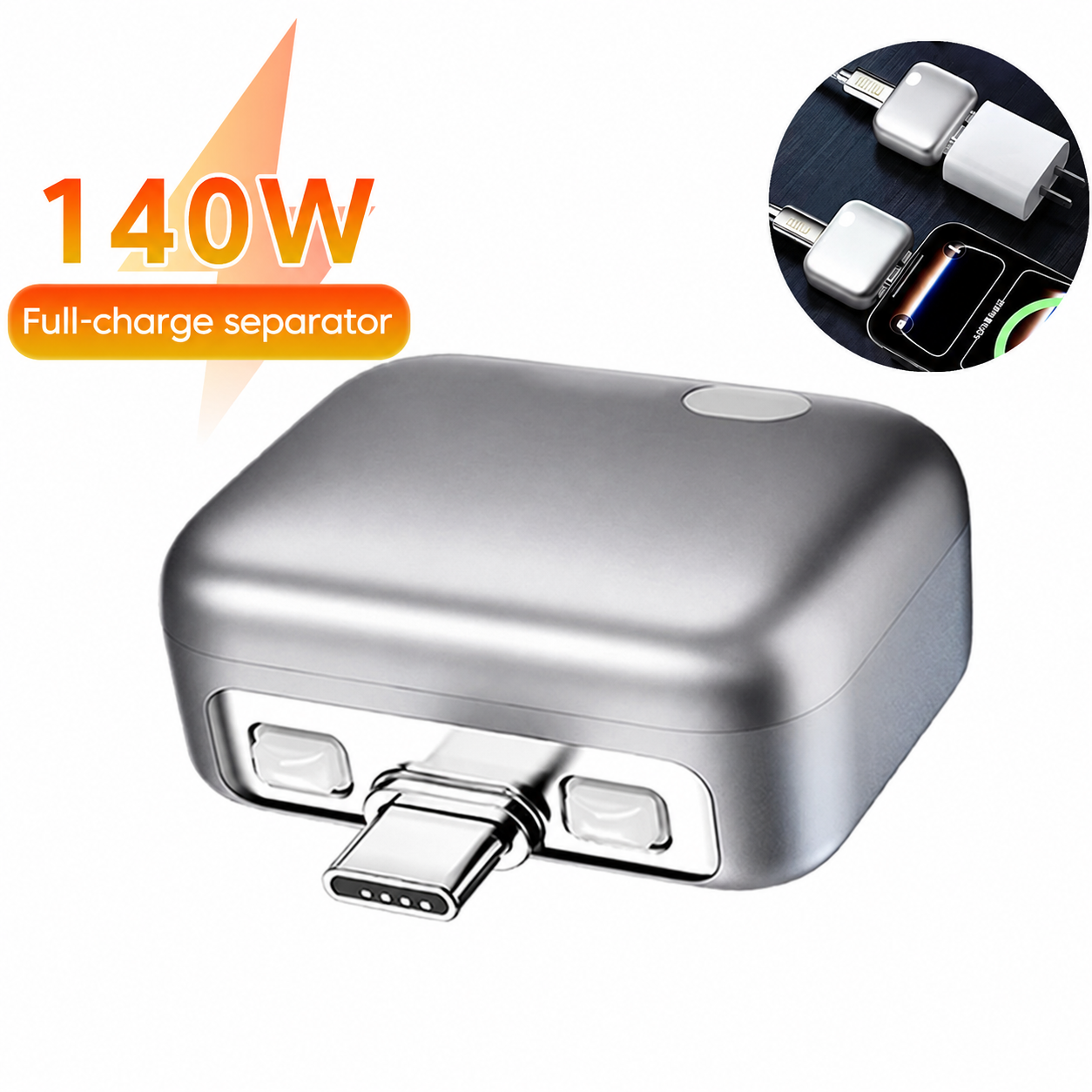Smart Full Charge Separator USB-C Adapter