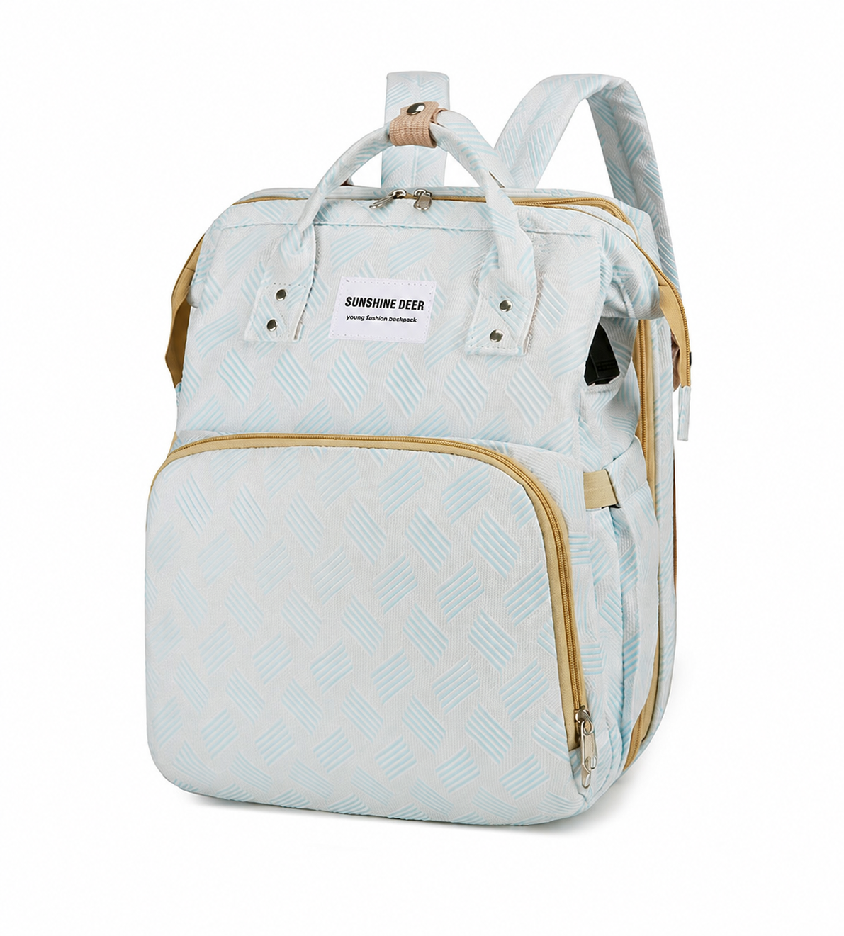 Foldable Baby Diaper Backpack with Changing Mat