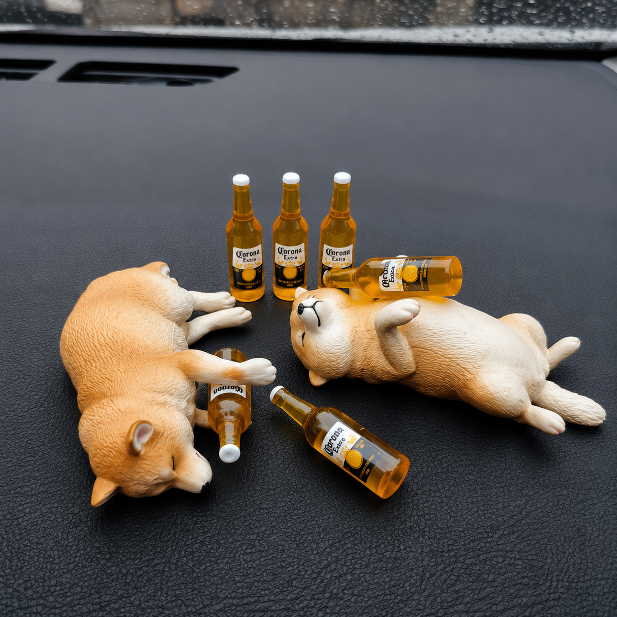 Cute Sleeping Pet Resin Figurines 🐶🐱🍺