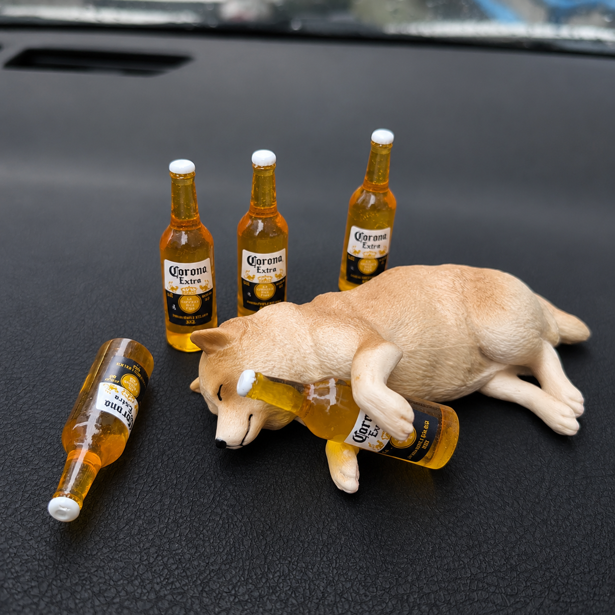 Cute Sleeping Pet Resin Figurines 🐶🐱🍺
