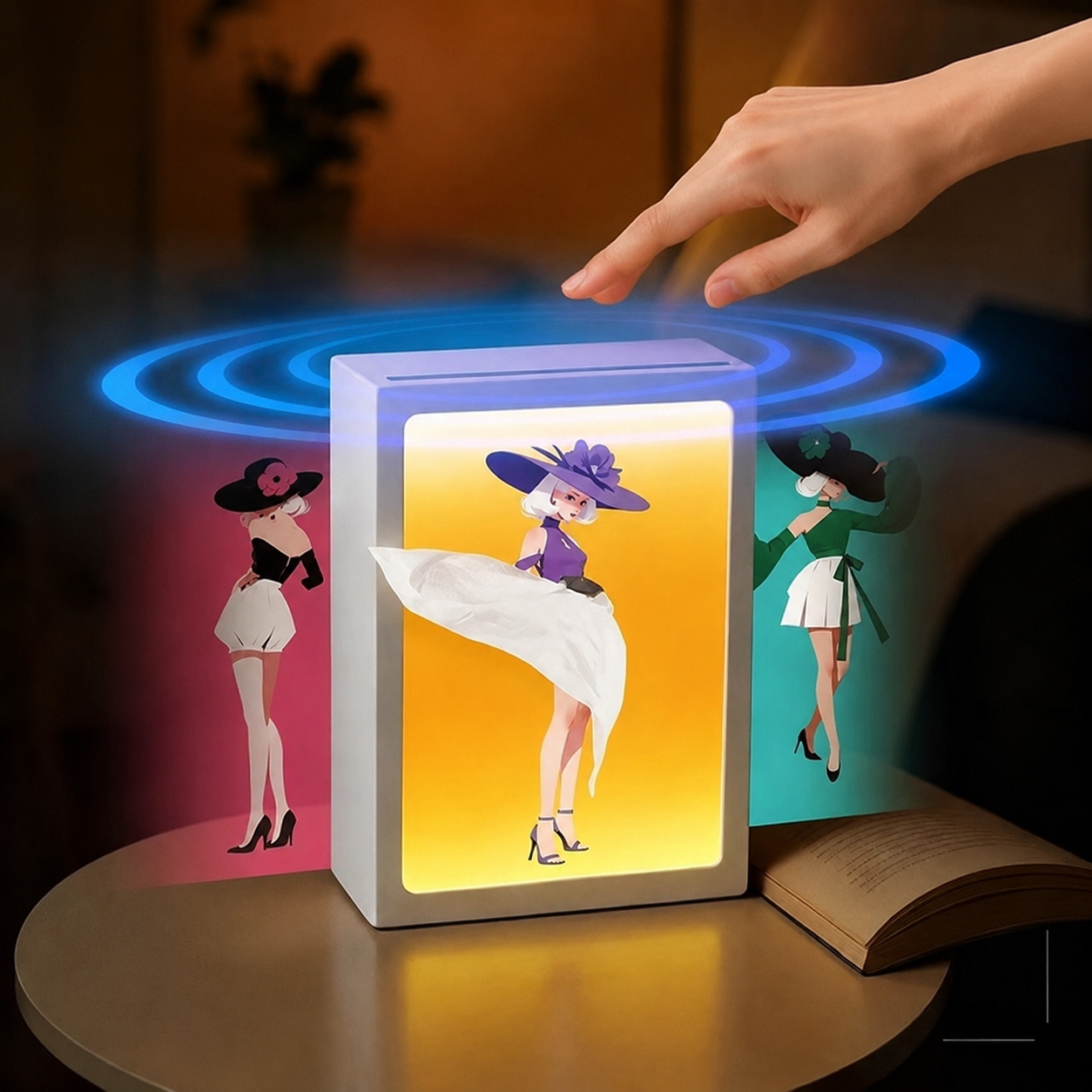 [Copy]🩰 Ballerina Wooden Tissue Box Holder