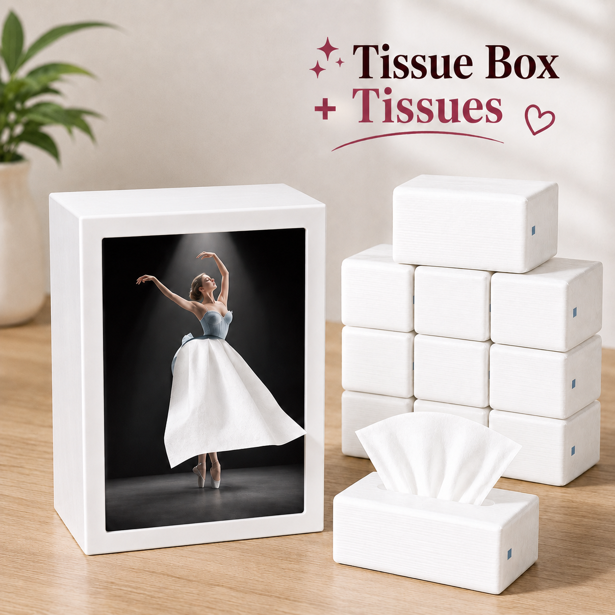 🩰 Premium Ballerina Decorative Tissue Box (Exclusive Edition)