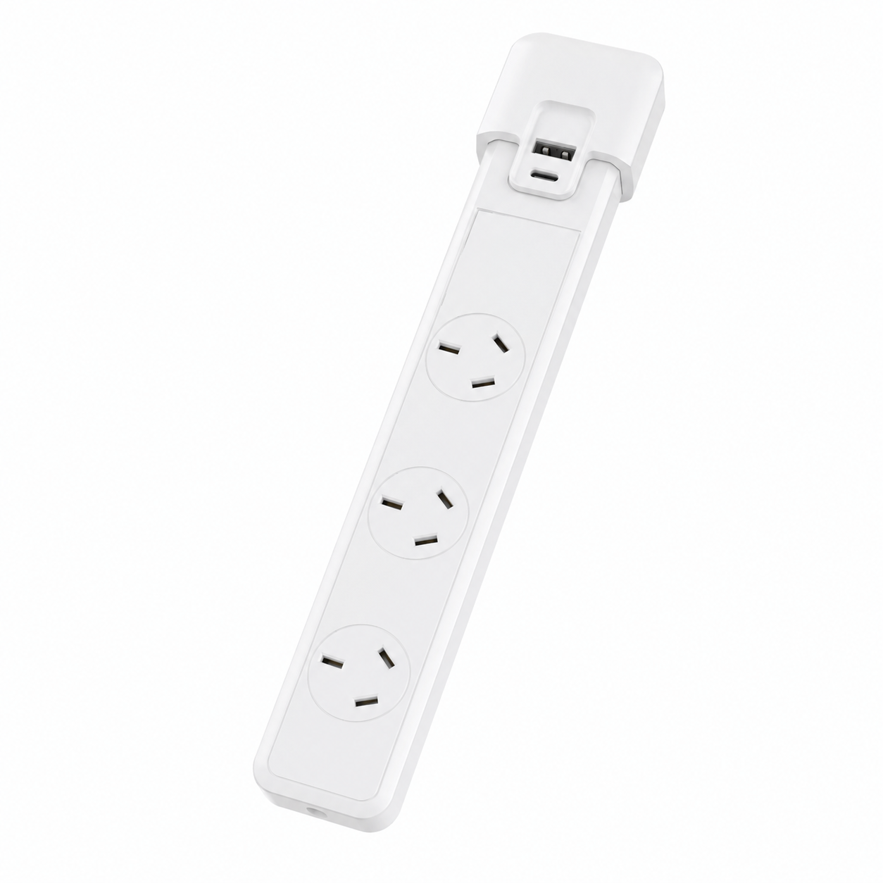 Retractable Outlet Extender with USB-A & USB-C – US/UK/AU