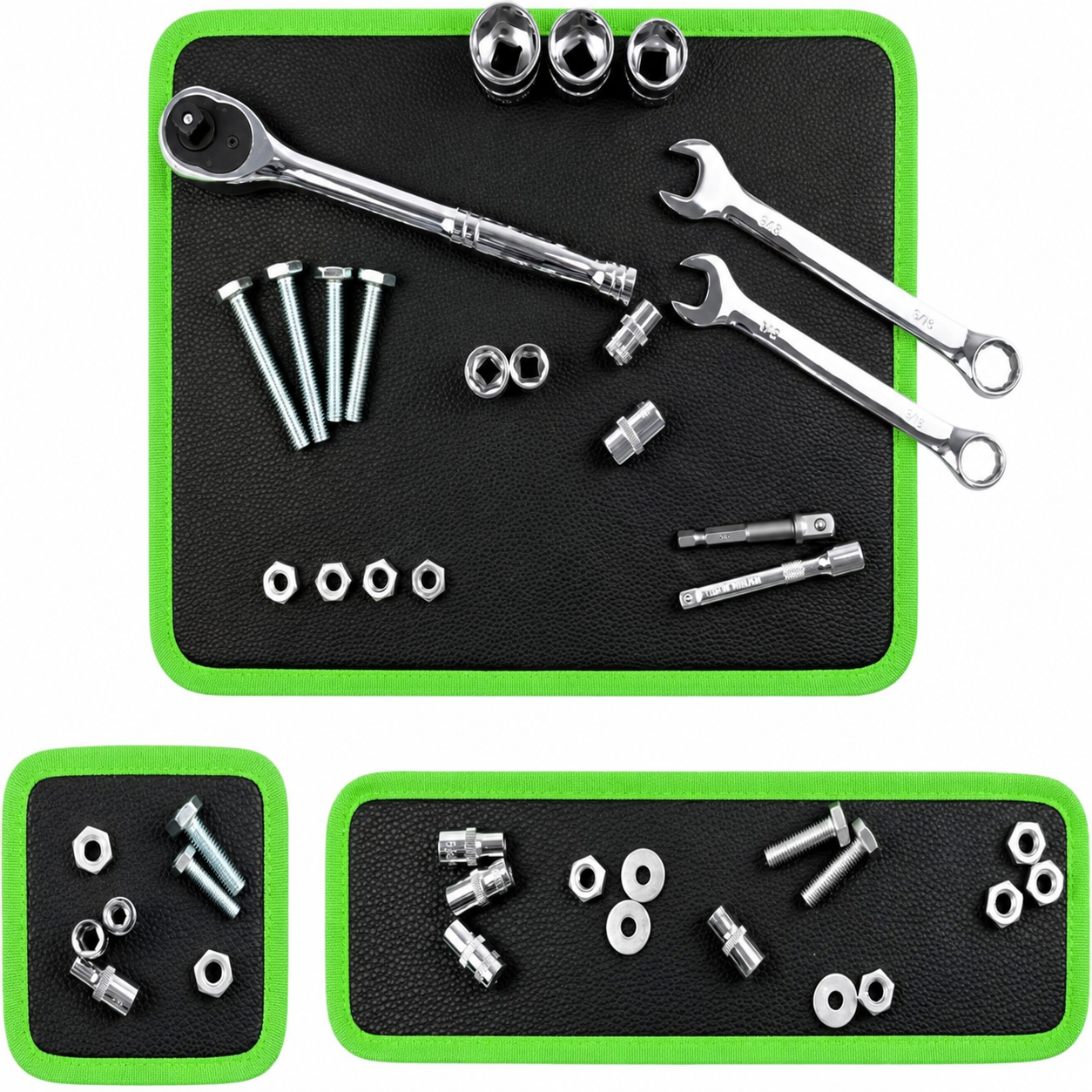 3-Piece Strong Magnetic Tool Mat Set