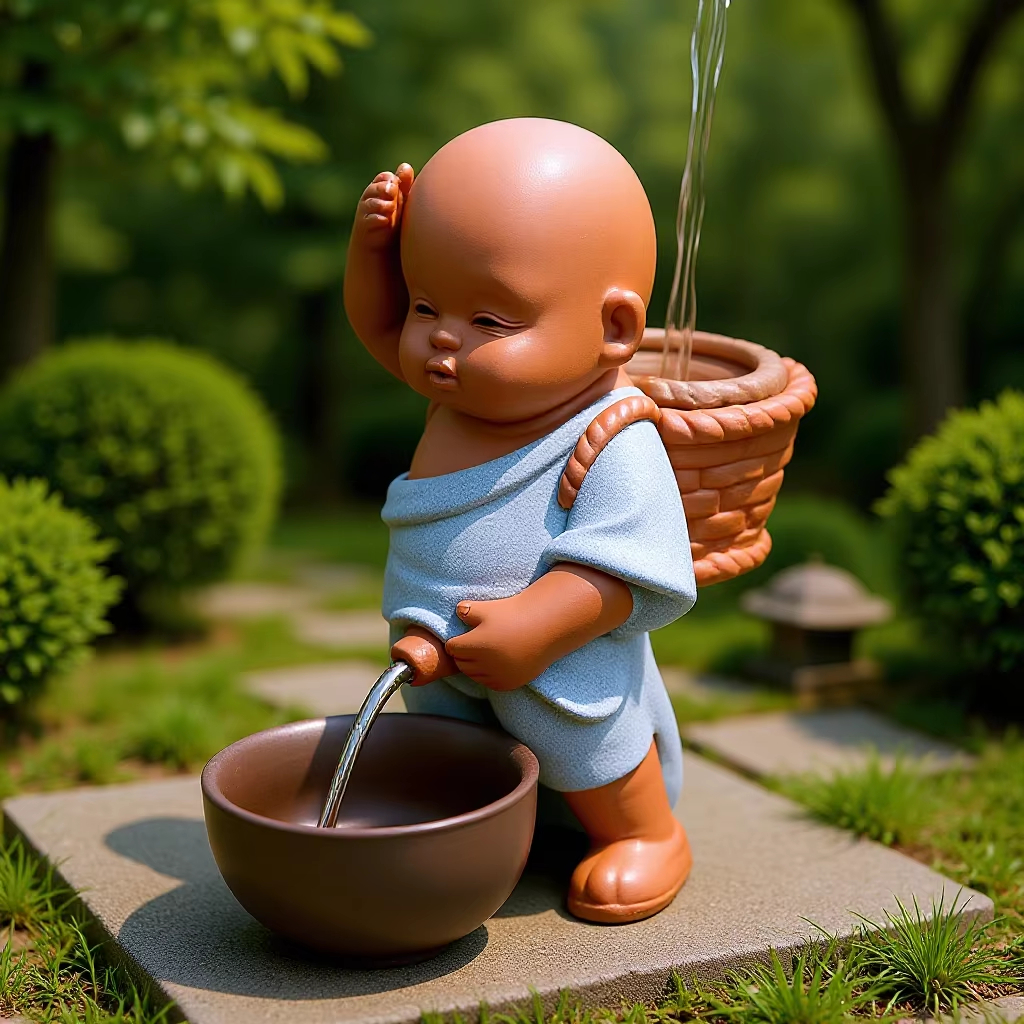 🎁 Handcrafted Little Monk Tea Pet Decoration
