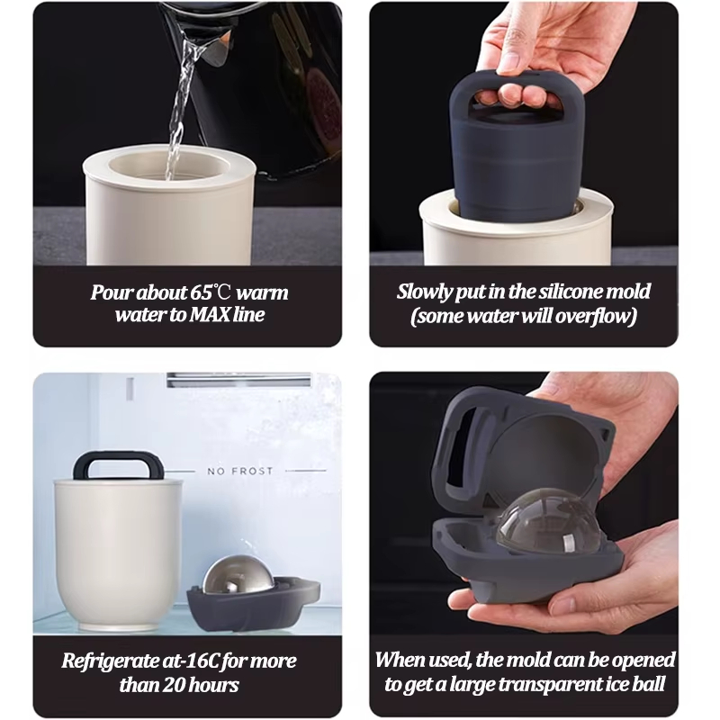 🧊 Crystal Clear Ice Ball Maker Mold
