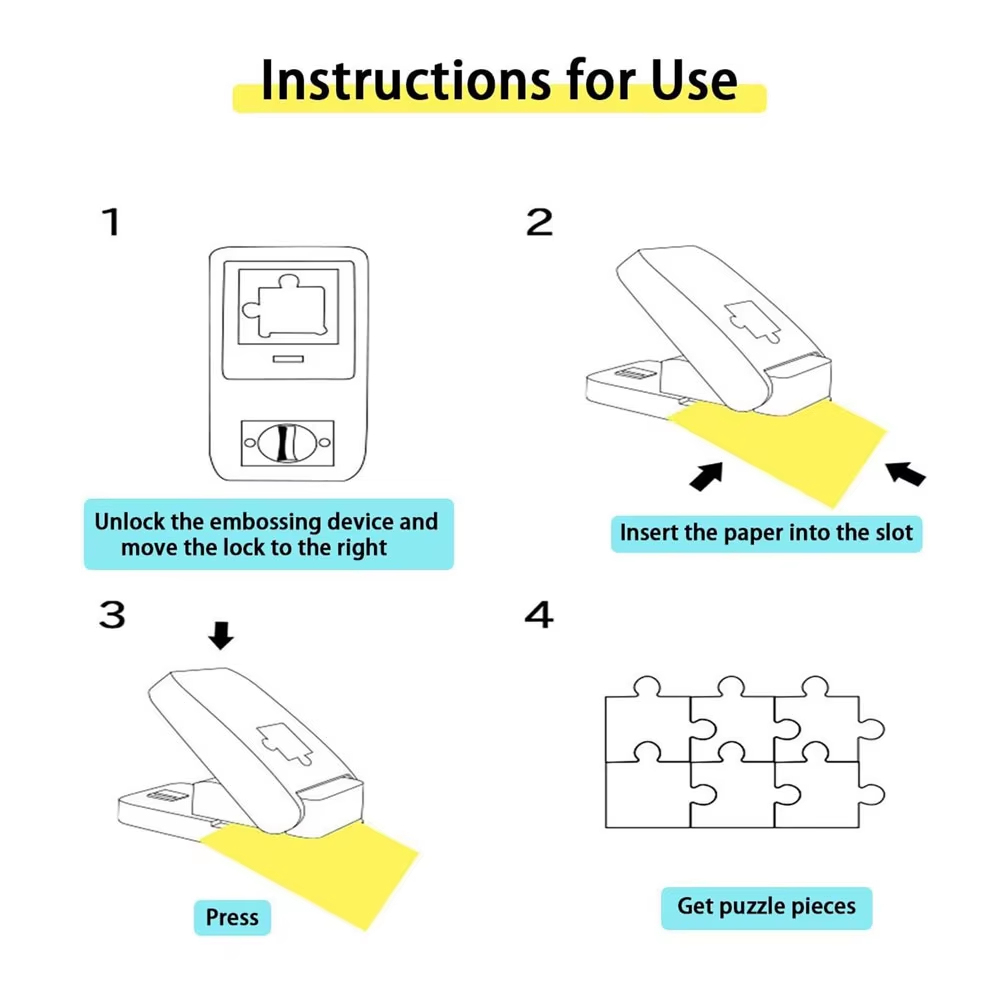 DIY Puzzle Maker Tool for Crafts & Scrapbooking