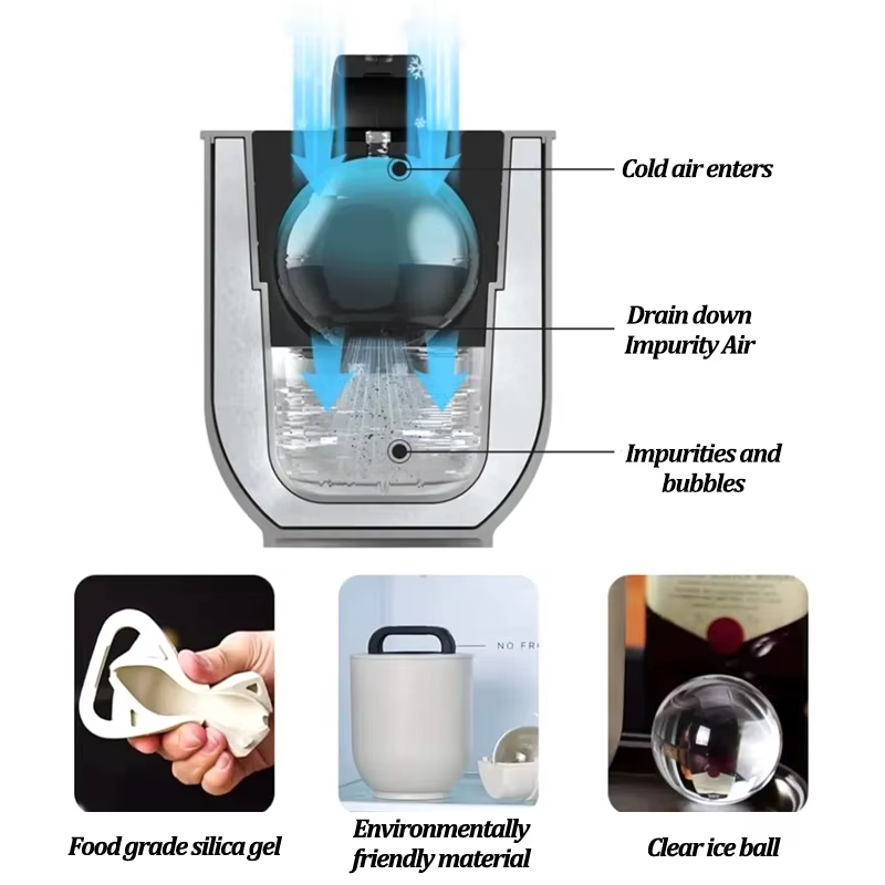 🧊 Crystal Clear Ice Ball Maker Mold