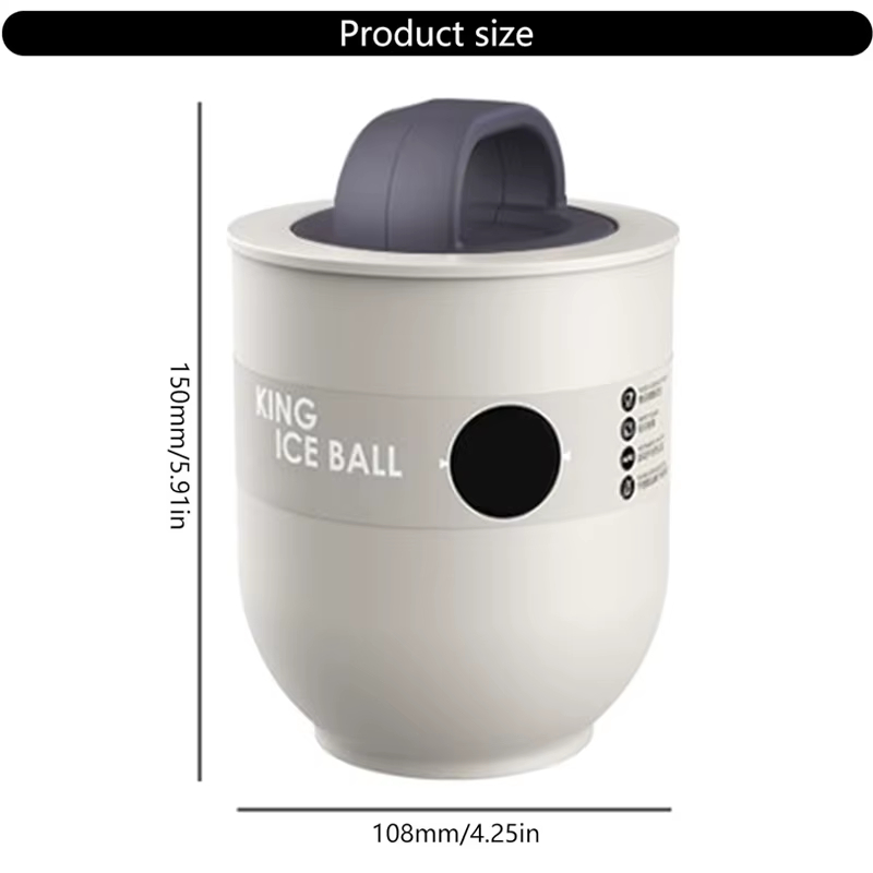 🧊 Crystal Clear Ice Ball Maker Mold