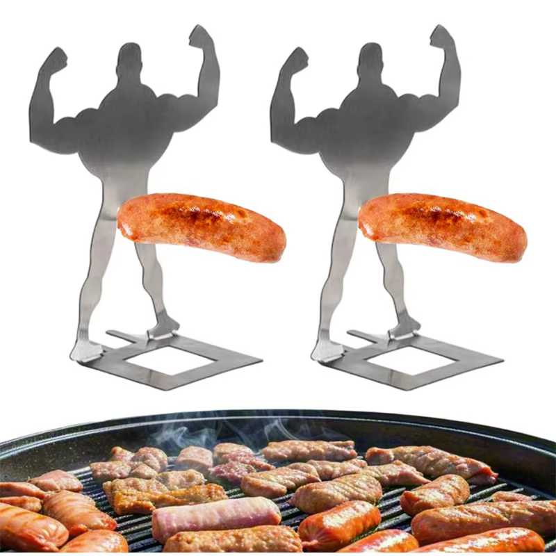 💪 Funny Muscle Man Sausage Grill