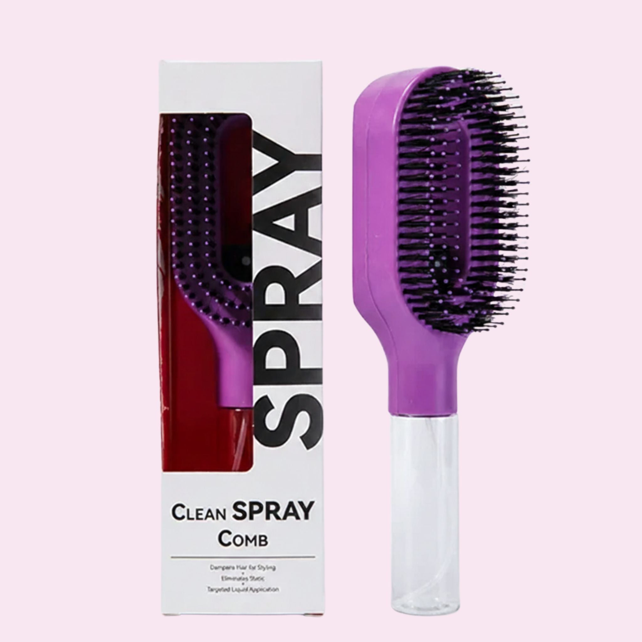2 in 1 Sprayer Comb Detangling  Hair brush