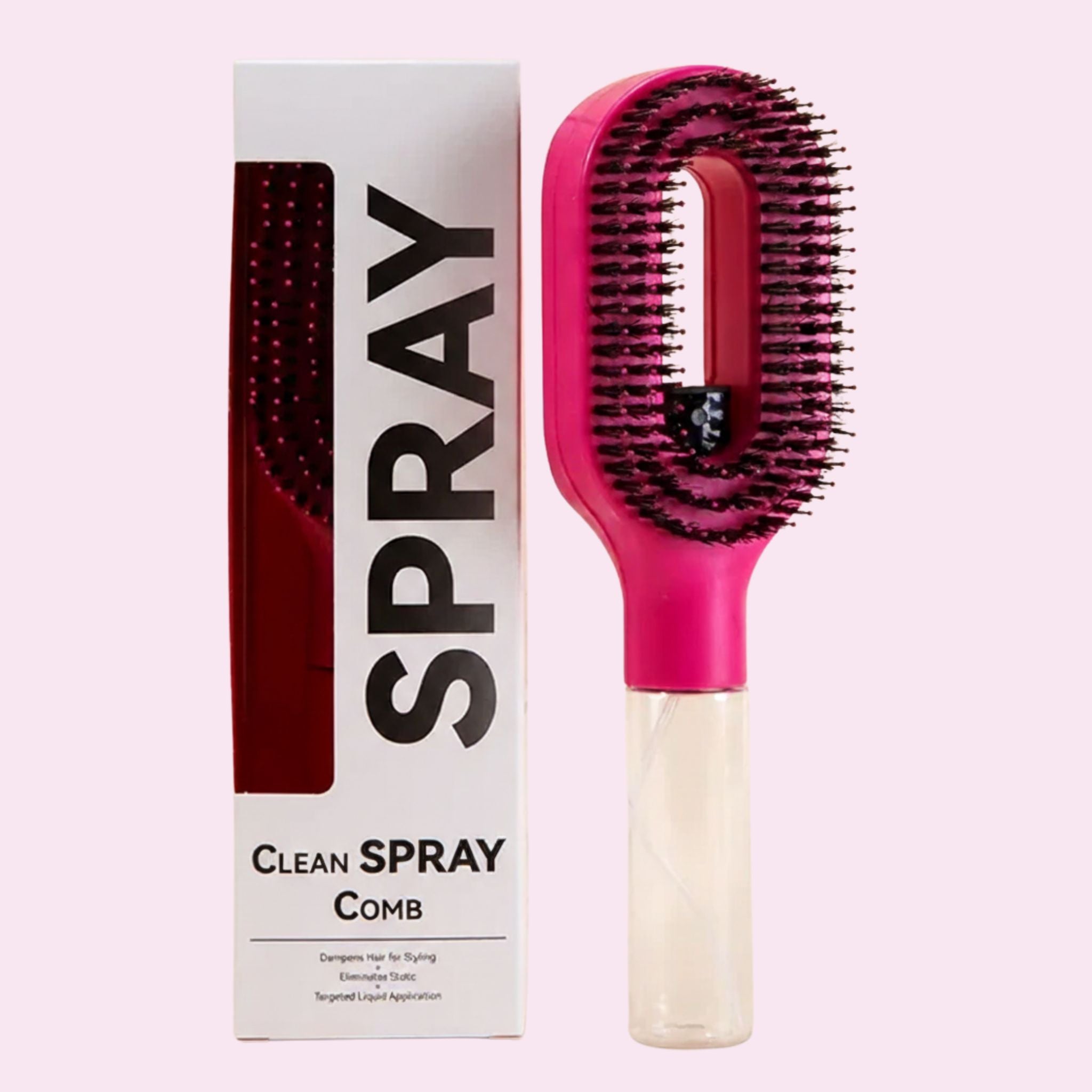 2 in 1 Sprayer Comb Detangling  Hair brush