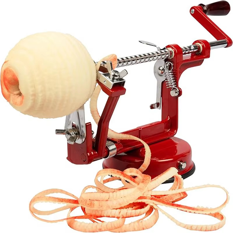 3-in-1 Hand Crank Fruit Peeler – Peel, Slice & Core
