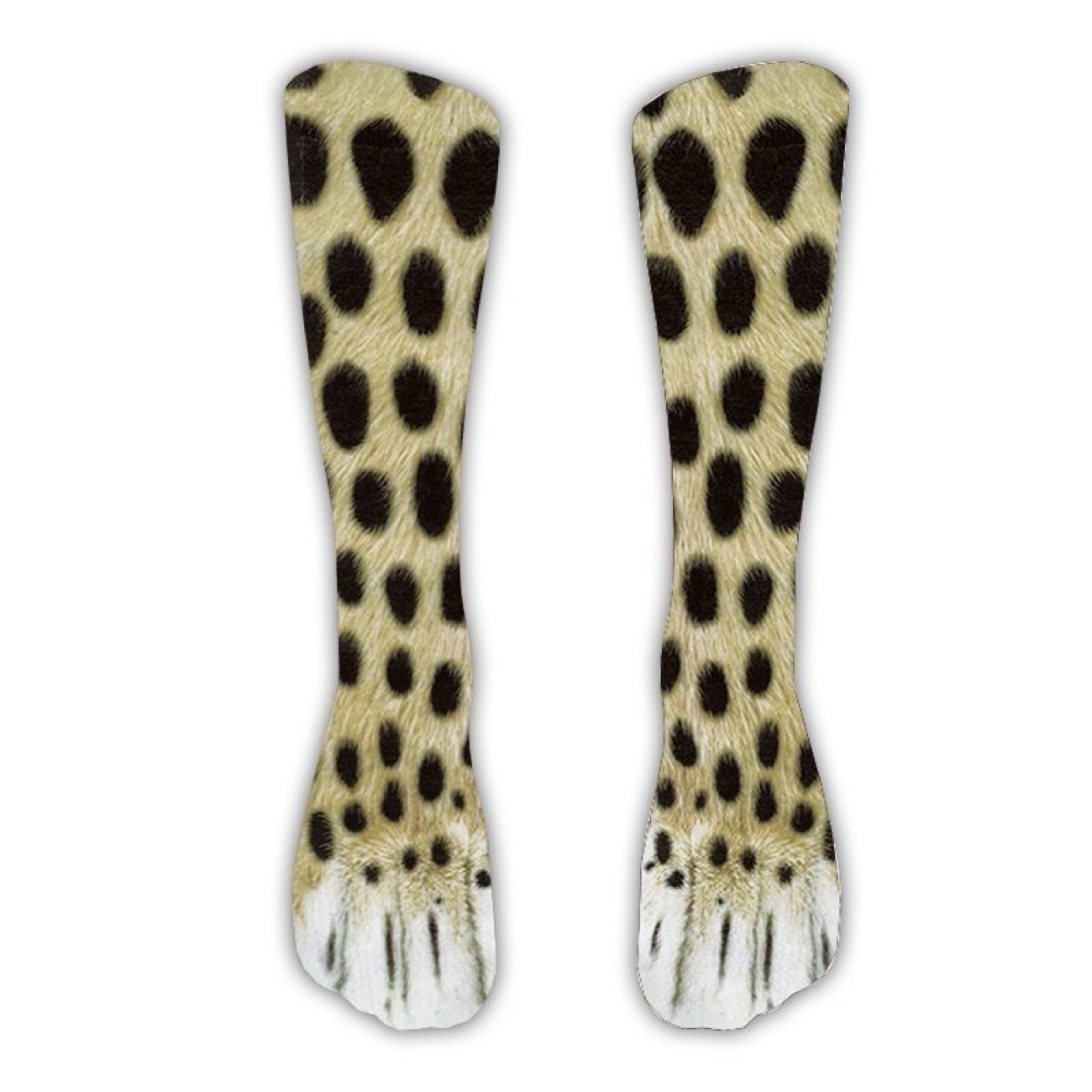 Funny 3D Animal Paw Print Socks – Realistic Cat, Dog & Tiger Novelty Socks