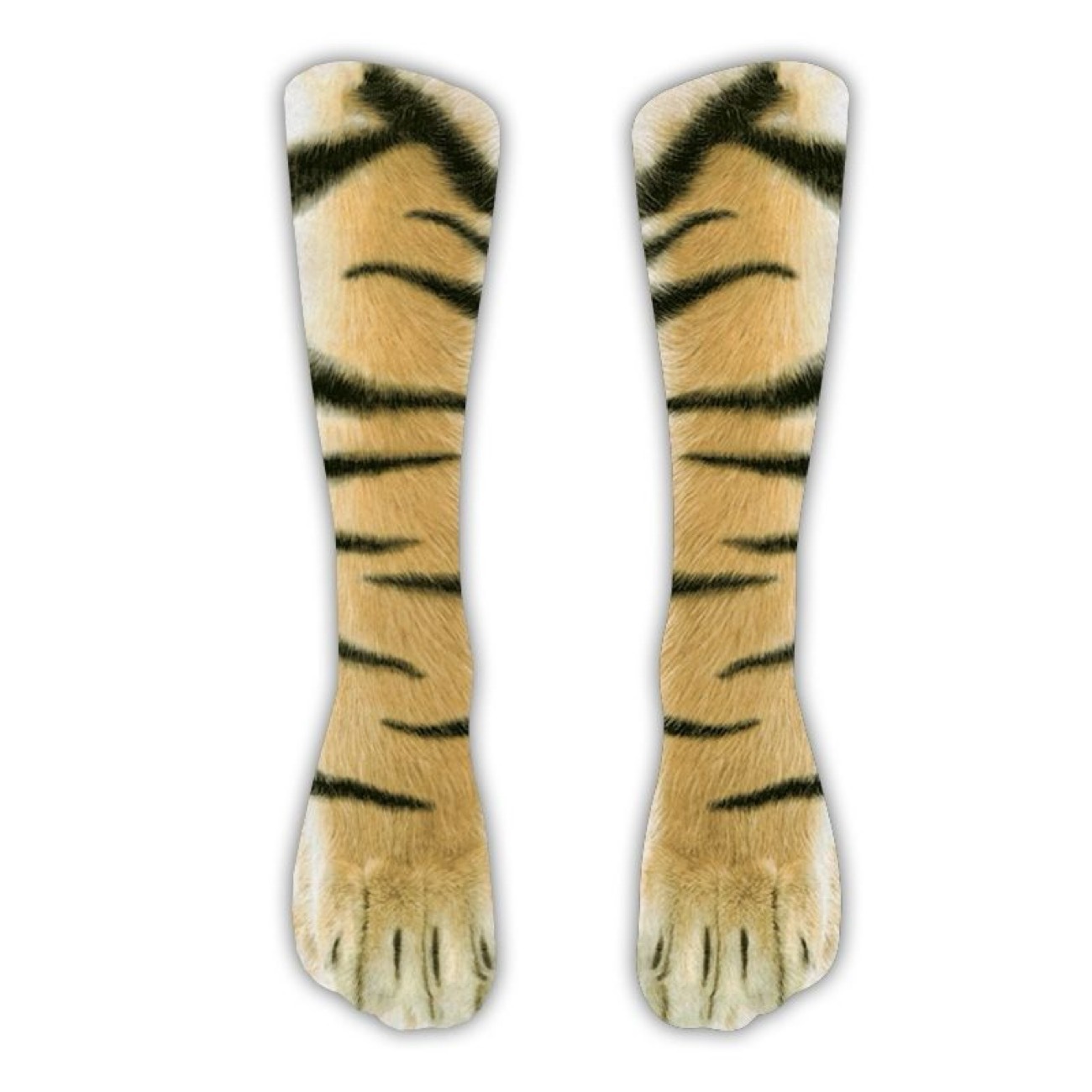 Funny 3D Animal Paw Print Socks – Realistic Cat, Dog & Tiger Novelty Socks