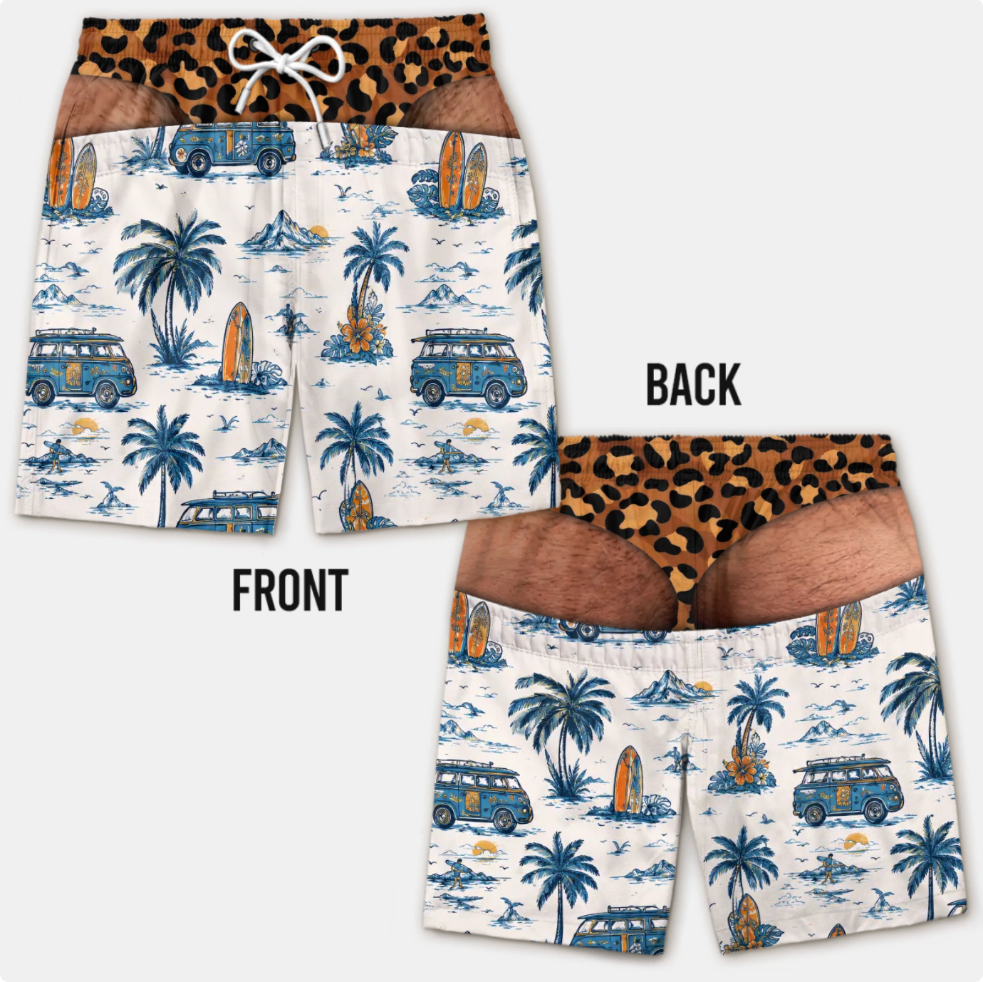 Funny Patriotic Men’s Swim Trunks