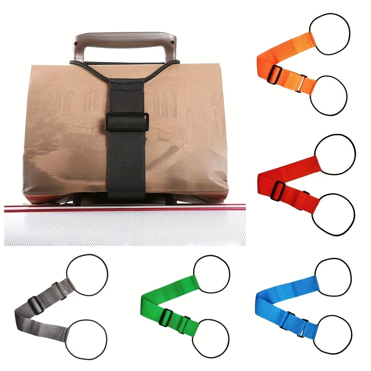 Adjustable Elastic Luggage Strap – Reusable Suitcase Secure Travel Strap