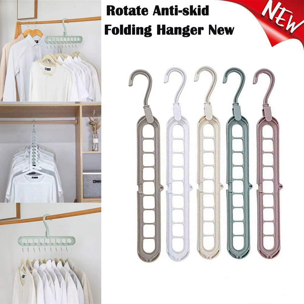 9-Hole Space Saving Clothes Hanger Organizer