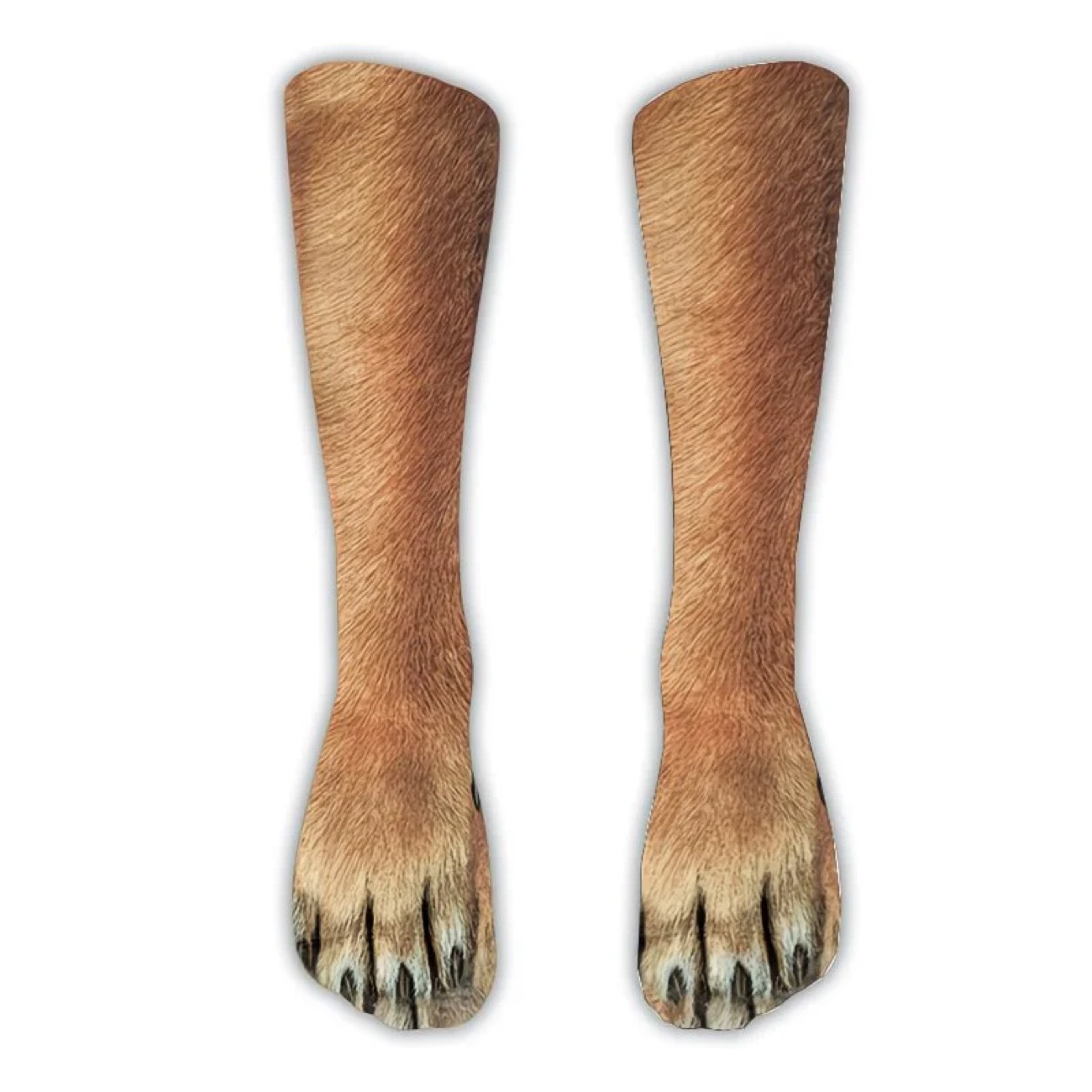 Funny 3D Animal Paw Print Socks – Realistic Cat, Dog & Tiger Novelty Socks
