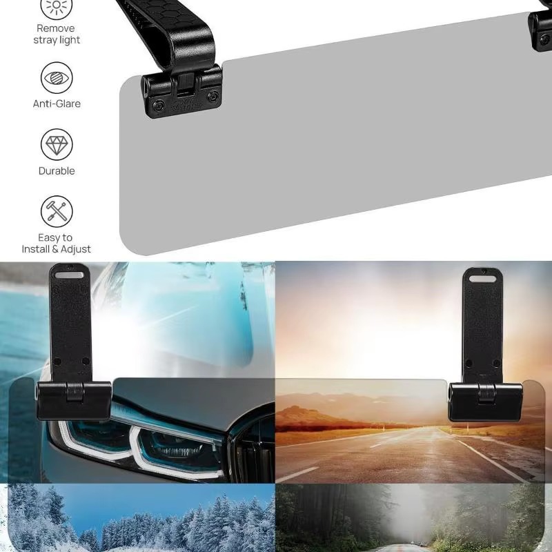 Universal Adjustable Car Sun Visor Extender – Anti-Glare Sun Shield