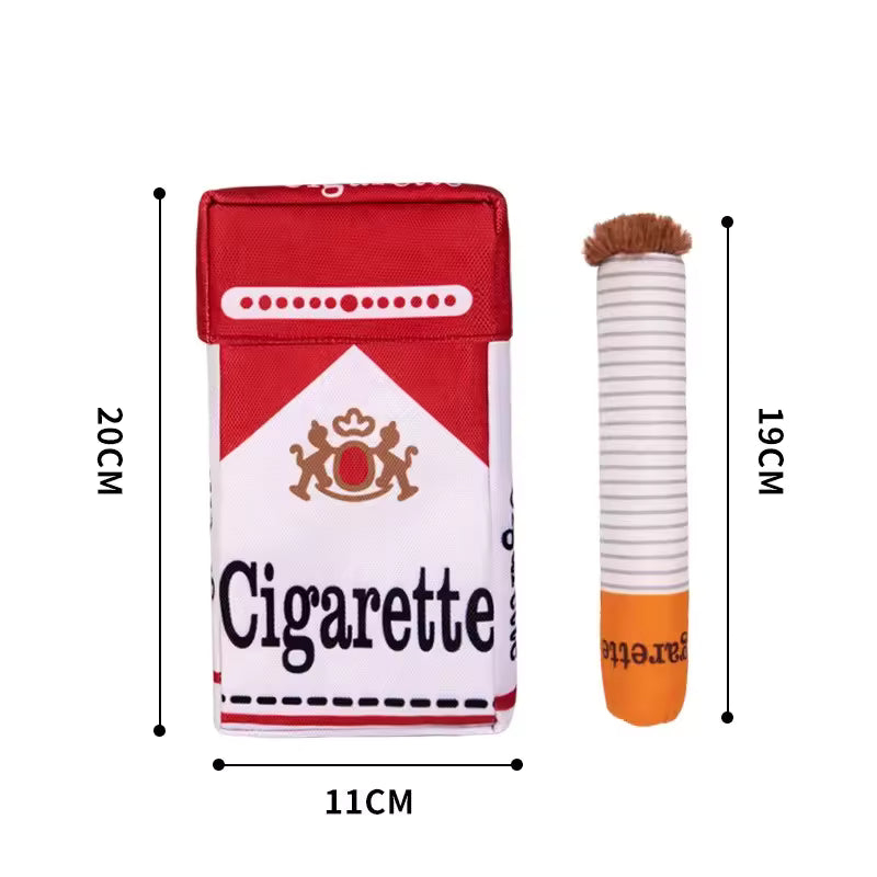 😂 Funny Cigarette Plush Dog Toy