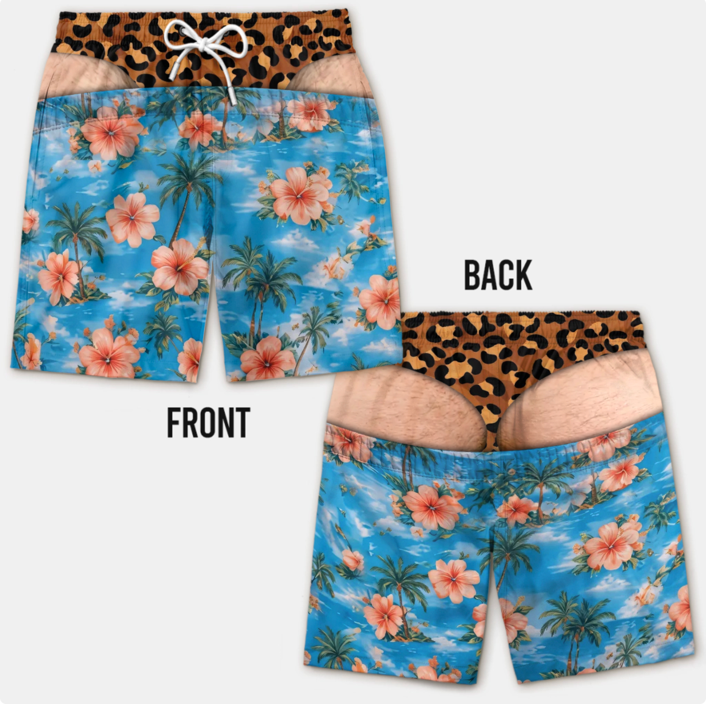 Funny Patriotic Men’s Swim Trunks