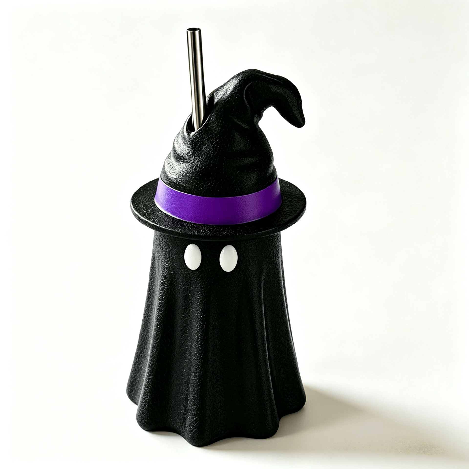 Halloween Ghost Can Holder – 3D Printed Spooky Witch Hat Beverage Can Stand