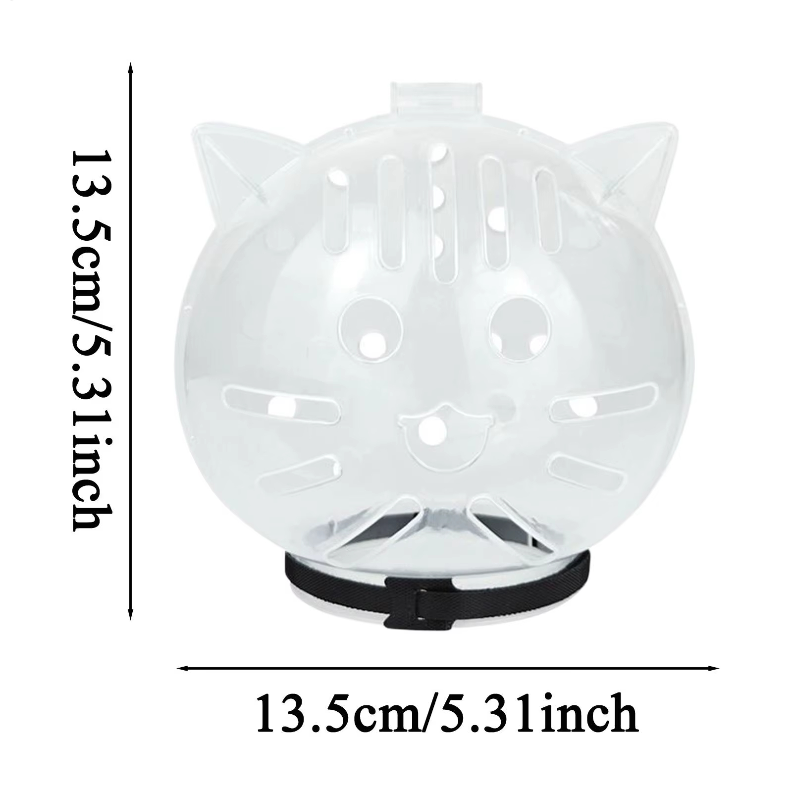 Transparent Cat Grooming Helmet – Breathable Anti-Bite Protective Bubble Muzzle