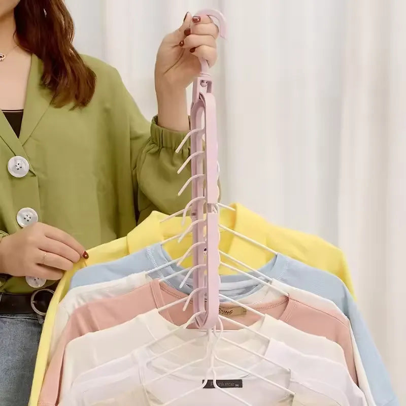 9-Hole Space Saving Clothes Hanger Organizer