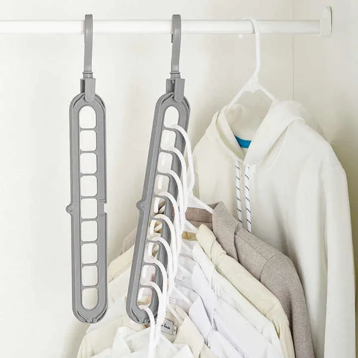 9-Hole Space Saving Clothes Hanger Organizer