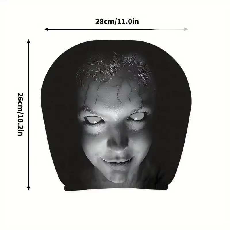 Funny Horror Face Headrest Covers (2PCS)