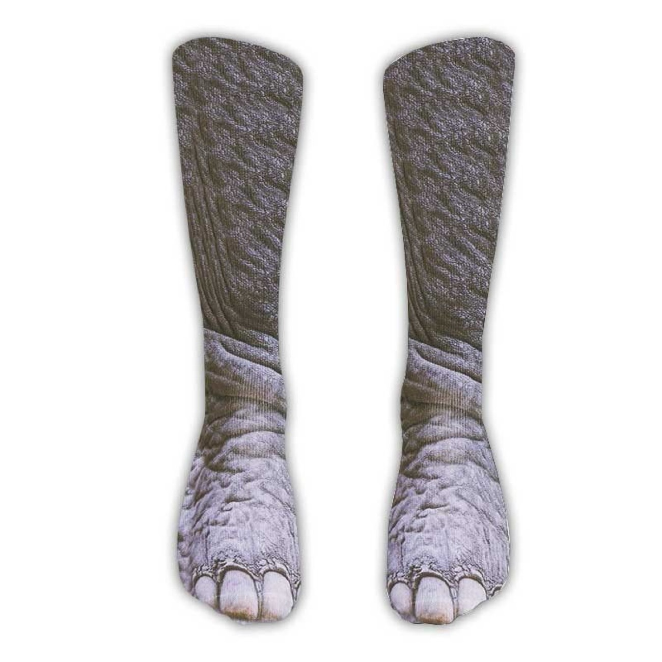Funny 3D Animal Paw Print Socks – Realistic Cat, Dog & Tiger Novelty Socks