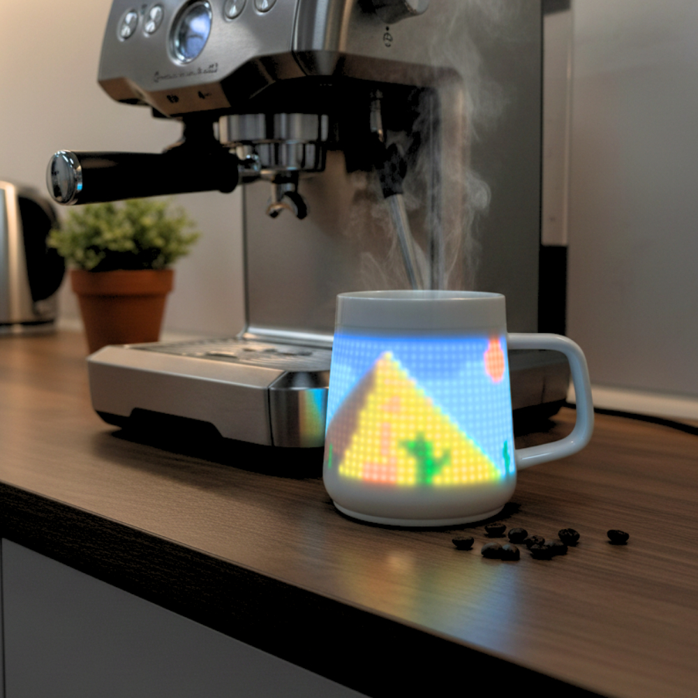 PixelMug P1: The Customizable Pixel Art LED Smart Mug