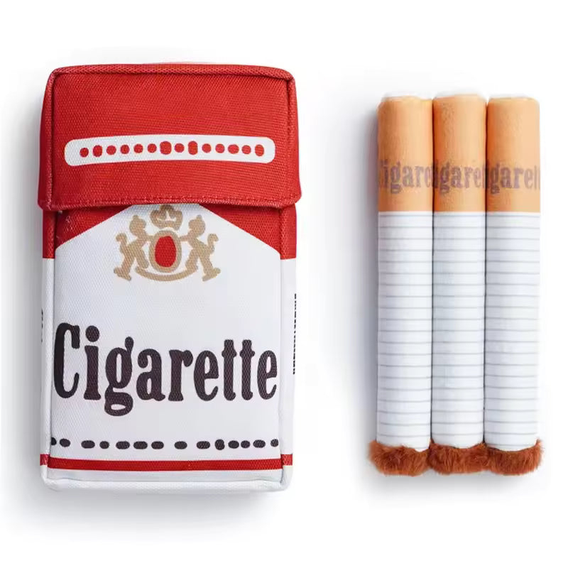 😂 Funny Cigarette Plush Dog Toy